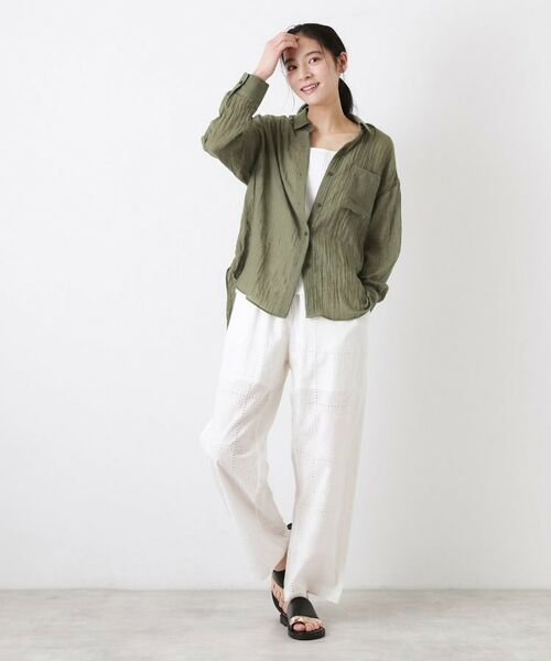 Dessin / デッサン シャツ・ブラウス | シアーカラーシャツ | 詳細11