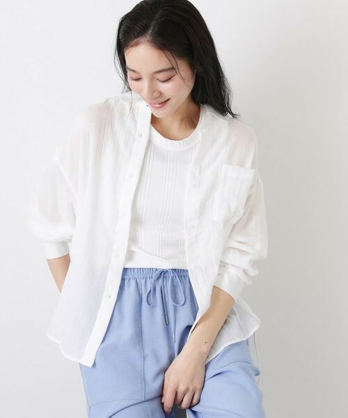 Dessin / デッサン シャツ・ブラウス | シアーカラーシャツ | 詳細2