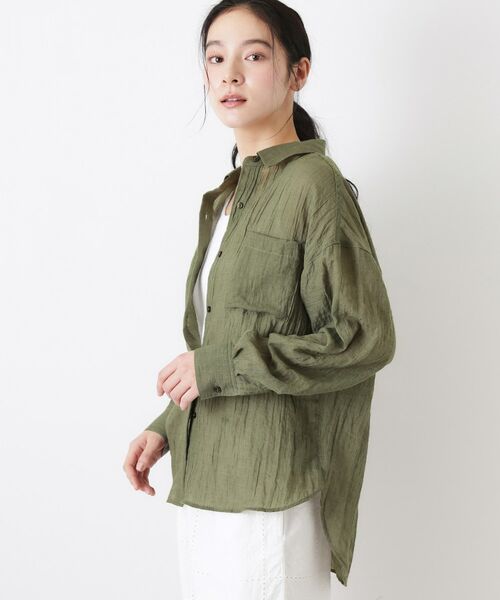 Dessin / デッサン シャツ・ブラウス | シアーカラーシャツ | 詳細9