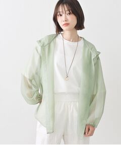 Dessin / デッサン シャツ・ブラウス | シアーアオーガンフードシャツ