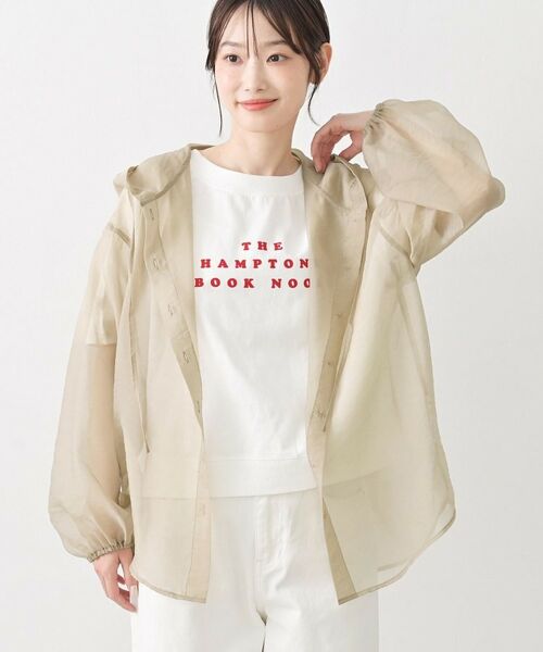 Dessin / デッサン シャツ・ブラウス | シアーアオーガンフードシャツ | 詳細10