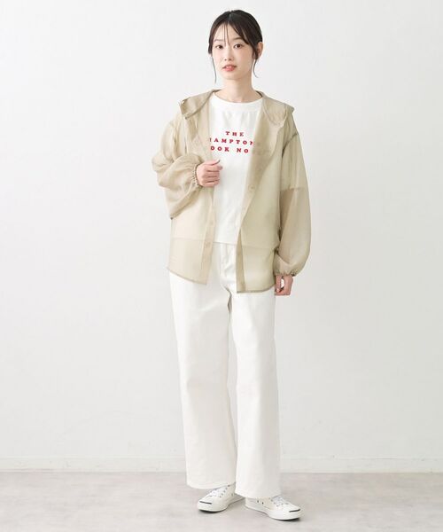 Dessin / デッサン シャツ・ブラウス | シアーアオーガンフードシャツ | 詳細11