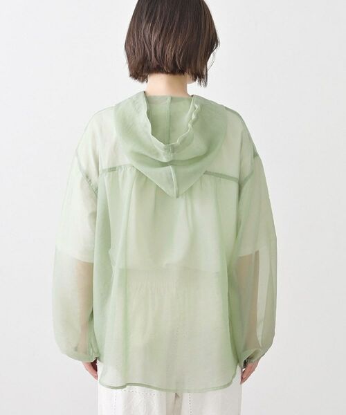 Dessin / デッサン シャツ・ブラウス | シアーアオーガンフードシャツ | 詳細15