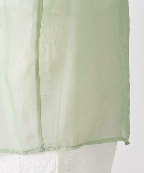 Dessin / デッサン シャツ・ブラウス | シアーアオーガンフードシャツ | 詳細19