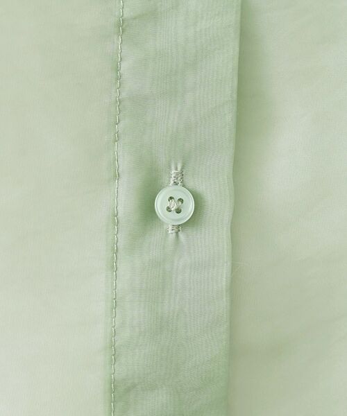 Dessin / デッサン シャツ・ブラウス | シアーアオーガンフードシャツ | 詳細8