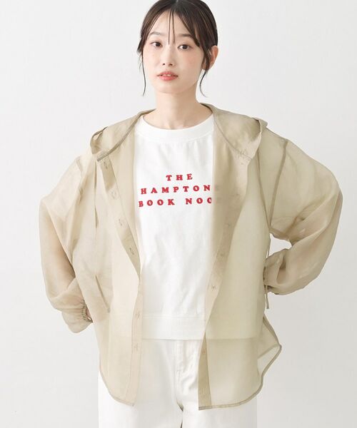 Dessin / デッサン シャツ・ブラウス | シアーアオーガンフードシャツ | 詳細9