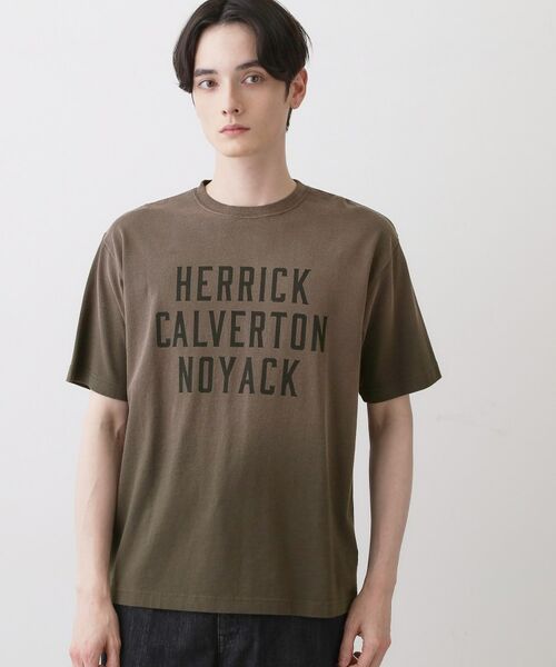 Dessin / デッサン Tシャツ | ヴィンテージ加工 ロゴTシャツ（チャコールグレー(014)）