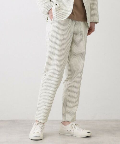 Dessin / デッサン パンツ | サッカー素材 テーパードパンツ | 詳細1