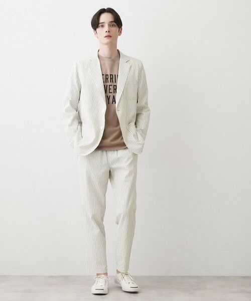 Dessin / デッサン パンツ | サッカー素材 テーパードパンツ | 詳細3