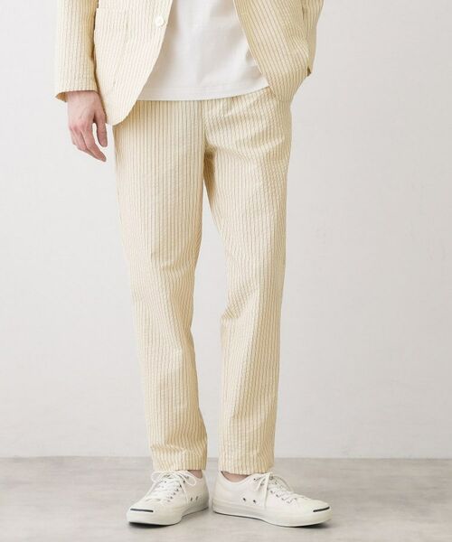 Dessin / デッサン パンツ | サッカー素材 テーパードパンツ | 詳細5