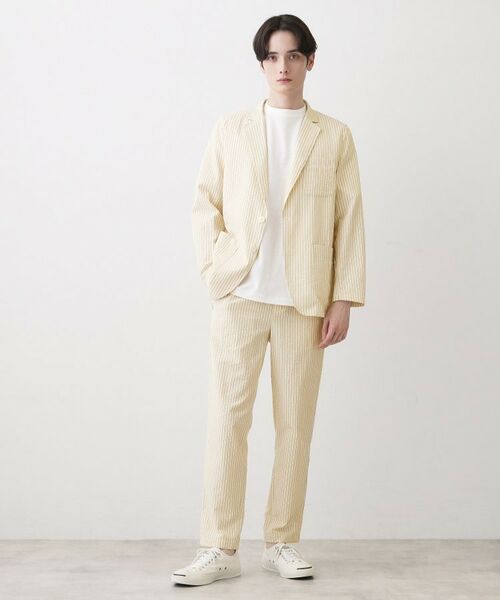 Dessin / デッサン パンツ | サッカー素材 テーパードパンツ | 詳細6