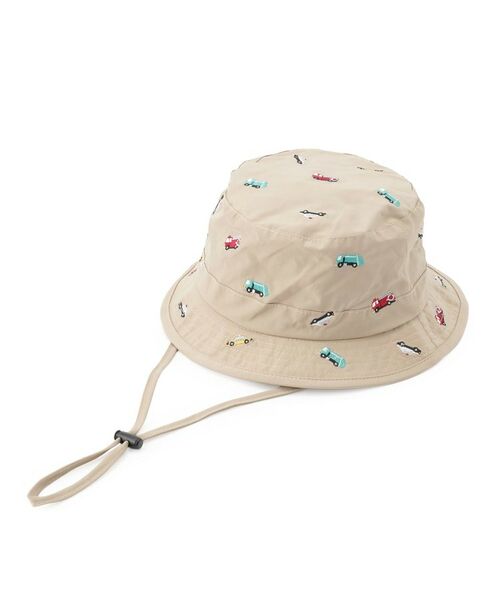 Dessin / デッサン ハット | 【撥水】ひも付きレジャーハット（ベージュ(052)）