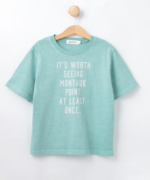 Dessin / デッサン Tシャツ | ピグメント染め Tシャツ（ブルー(091)）