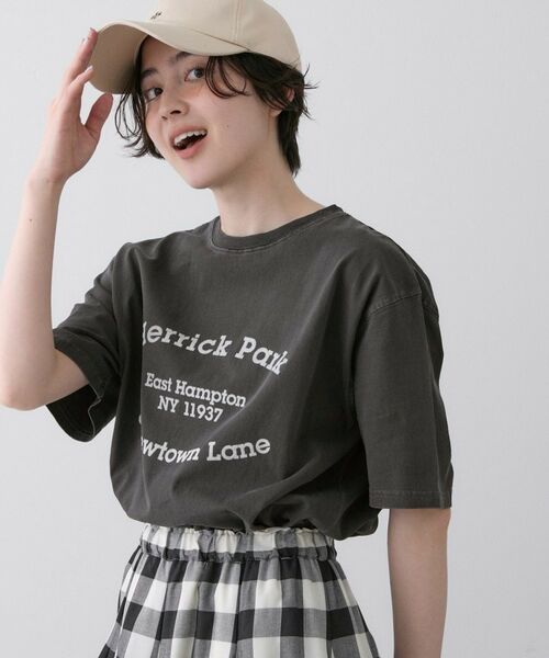 Dessin / デッサン カットソー | 【ユニセックス/洗える】ピグメントロゴTシャツ | 詳細1