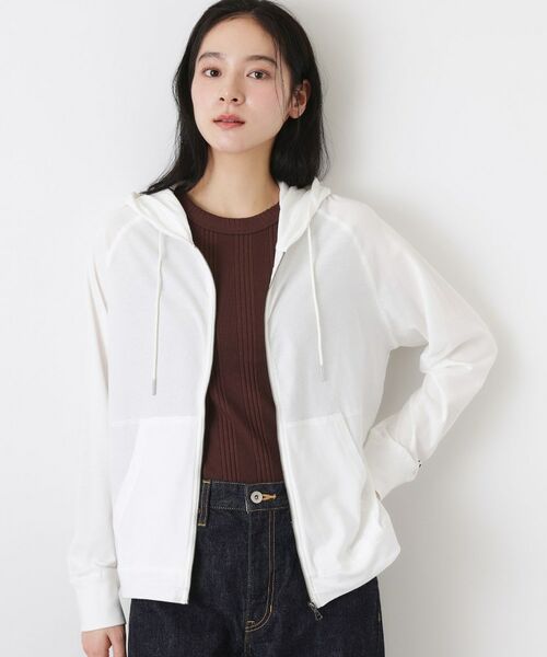 Dessin / デッサン パーカー | 強撚天竺パーカー（ホワイト(001)）