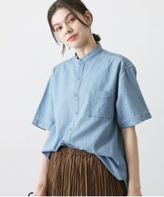 Dessin / デッサン シャツ・ブラウス | 綿麻デニムシャツ