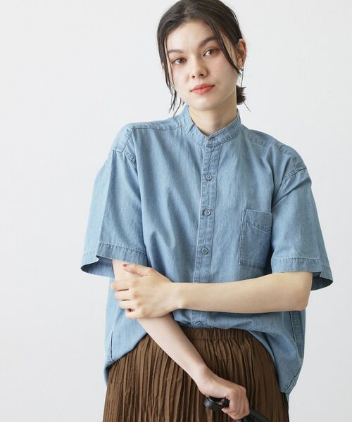 Dessin / デッサン シャツ・ブラウス | 綿麻デニムシャツ | 詳細1