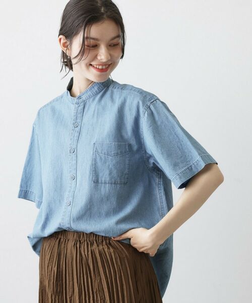 Dessin / デッサン シャツ・ブラウス | 綿麻デニムシャツ | 詳細2