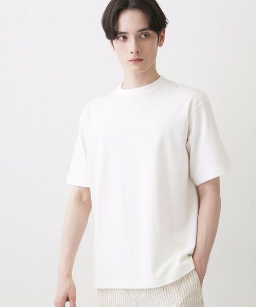 Dessin / デッサン Tシャツ | 【洗える】和歌山ラフィー天竺Tシャツ（ホワイト(001)）