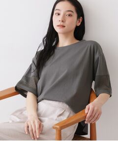 Dessin / デッサン カットソー | メッシュレーススリーブプルオーバー