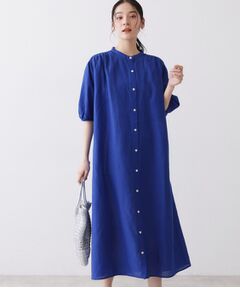 Dessin / デッサン ロング・マキシ丈ワンピース | 【洗える】リネン混シャツワンピース