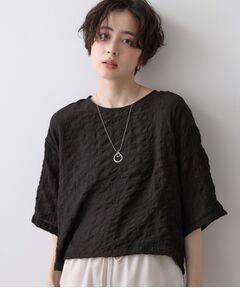 Dessin / デッサン シャツ・ブラウス | 【マシンウォッシャブル】エアリーシアー 5分袖プルオーバーシャツ