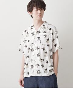 Dessin / デッサン シャツ・ブラウス | フレンチブルドッグプリントシャツ