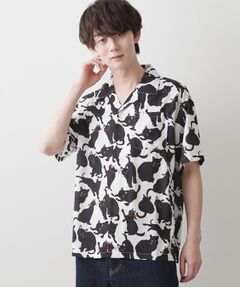 Dessin / デッサン シャツ・ブラウス | キャットプリントシャツ