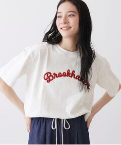 Dessin / デッサン Tシャツ | 【ユニセックス/洗える】ネップロゴ刺繍Tシャツ
