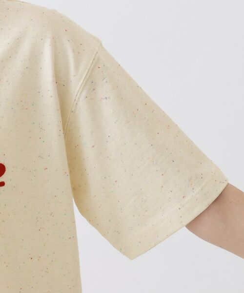 Dessin / デッサン Tシャツ | 【ユニセックス/洗える】ネップロゴ刺繍Tシャツ | 詳細13