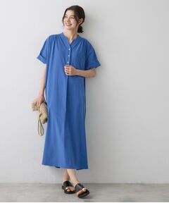Dessin / デッサン ロング・マキシ丈ワンピース | 【接触冷感】バンドカラーワンピース
