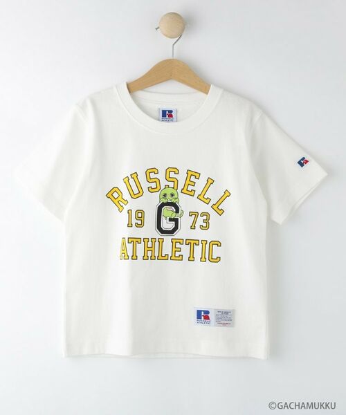 Dessin / デッサン Tシャツ | ガチャピン・ムック コラボTシャツ（ホワイト(002)）