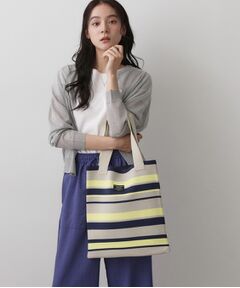 Dessin / デッサン トートバッグ | 【マシンウォッシャブル・A4収納可】ランダムボーダーニットBAG