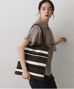 Dessin / デッサン トートバッグ | 【マシンウォッシャブル・A4収納可】ランダムボーダーニットBAG