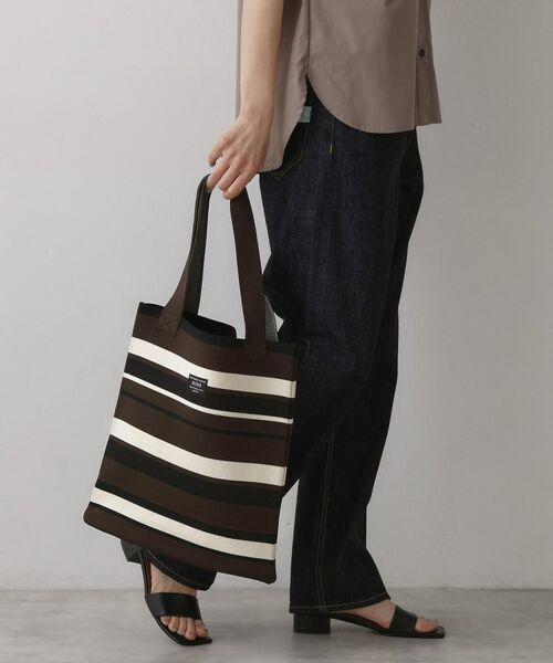 Dessin / デッサン トートバッグ | 【マシンウォッシャブル・A4収納可】ランダムボーダーニットBAG | 詳細3