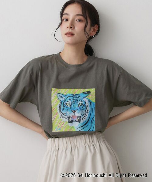 Dessin / デッサン Tシャツ | Sei Horinouchi×Dessin Tシャツ（チャコールグレー(013)）