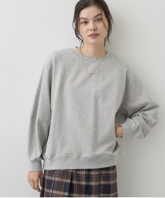 フォルムスリーブミニ裏毛プルオーバー