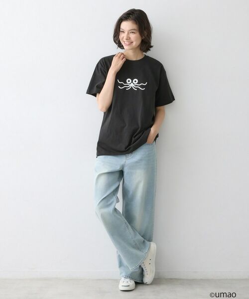 Dessin / デッサン Tシャツ | UMAO×Dessinコラボ プリントキャットフェイスT | 詳細7