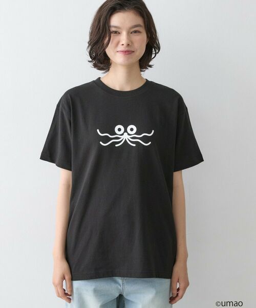 Dessin / デッサン Tシャツ | UMAO×Dessinコラボ プリントキャットフェイスT | 詳細9