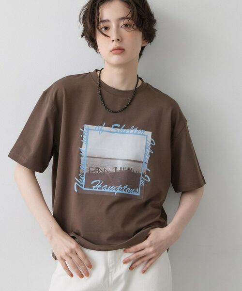 Dessin / デッサン カットソー | グラフィックデザイン Tシャツ(ブラウン(044))