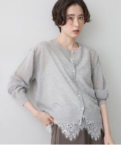 Dessin / デッサン カーディガン・ボレロ | ペーパータッチ クルーネックカーディガン