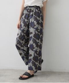 Dessin / デッサン パンツ | ボタニカルプリント サテンパンツ