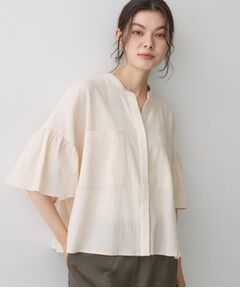 Dessin / デッサン シャツ・ブラウス | フレアスリーブ スキッパーブラウス