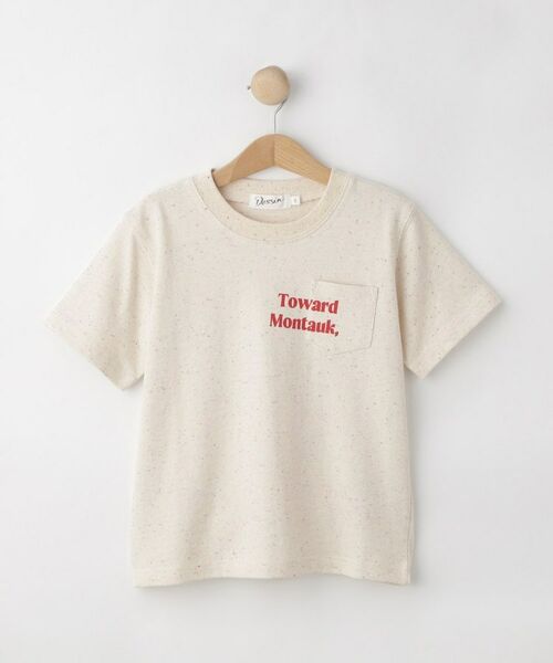 Dessin / デッサン Tシャツ | 【リンクコーデ可】カラーネップ ポケットTシャツ（アイボリー(004)）