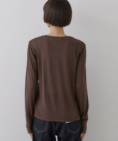 Dessin / デッサン カットソー | クルーネックシアーロングTシャツ | 詳細15