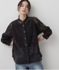 Dessin / デッサン シャツ・ブラウス | ブラッシュレースシャツ