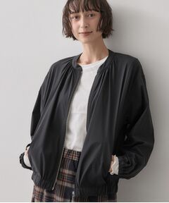 Dessin / デッサン レザーブルゾン・ジャケット | 多機能素材ノーカラーブルゾン