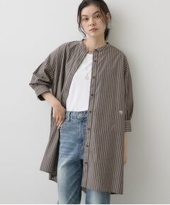 Dessin / デッサン チュニック | 【UVカット】チュニックストライプシャツ6分袖