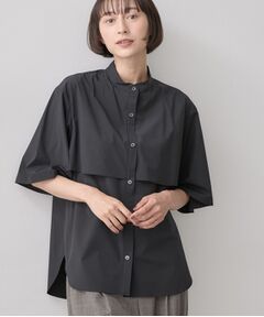 Dessin / デッサン シャツ・ブラウス | 多機能素材バンドカラーシャツ