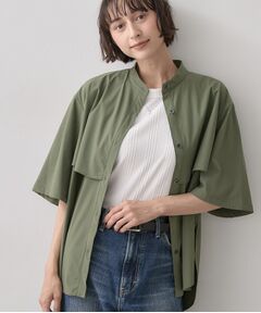 Dessin / デッサン シャツ・ブラウス | 多機能素材バンドカラーシャツ
